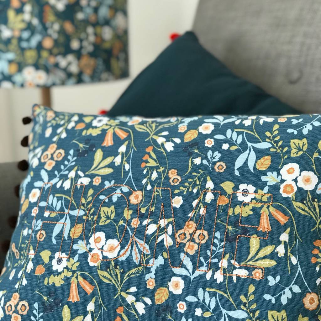 floral cushion