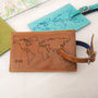 Personalised Leather Luggage Tag With World Map, thumbnail 1 of 7