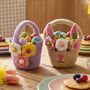 Handmade Felt Eggcellet Easter Buckets Decoration, thumbnail 1 of 7