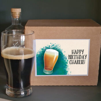 Personalised 50th Birthday Gift Star Pint Glass, 3 of 5