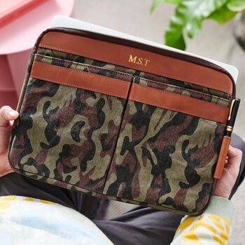 Personalised Camo Laptop Travel Pouch, 2 of 5
