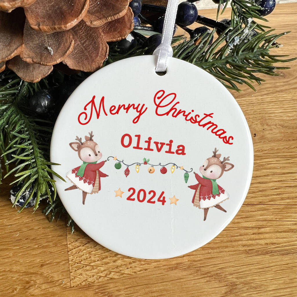 Personalised Christmas Ornament Gift For Kids, 1 of 7