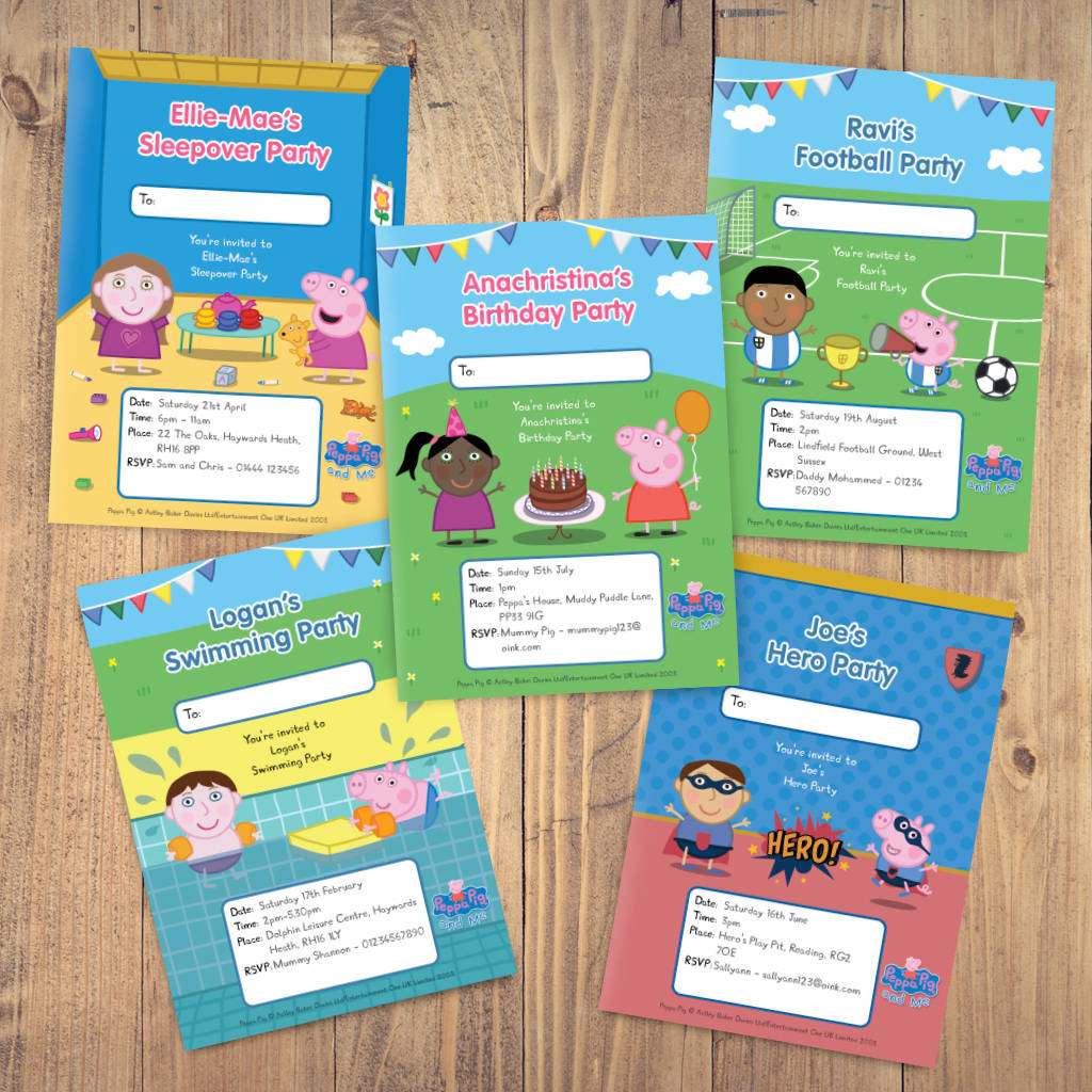 Peppa Pig: Personalised Party Invitations, 1 of 11