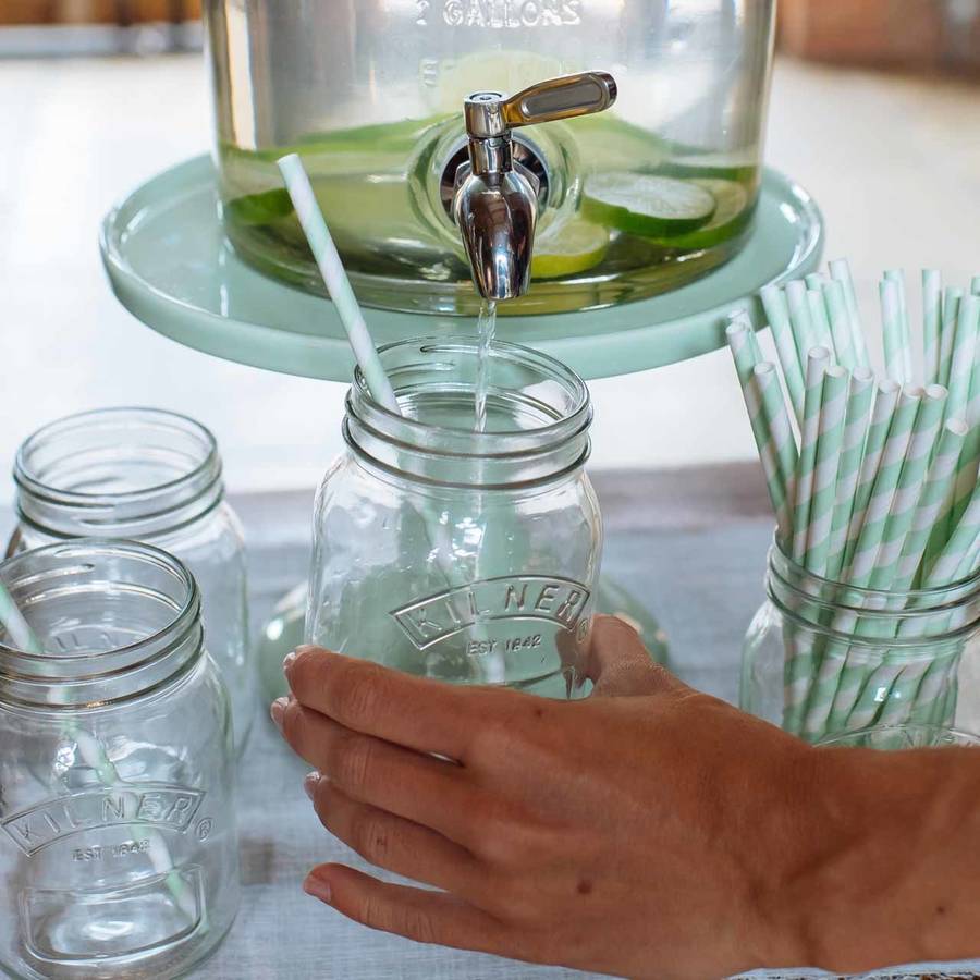 glass kilner jar with tap