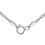 Sterling Silver Singapore Twisted Curb Chain Necklace, thumbnail 5 of 9
