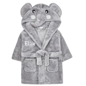 Personalised Embroidered Character Dressing Gown Robe For Toddlers And Babies, 4 of 8