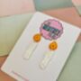 Candle Glitter Christmas Earrings / Festive Jewellery / Classic Holiday Jewellery / Christmas Letterbox Gift, thumbnail 2 of 6
