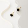 Black Swarovski Crystal Stud Earrings, thumbnail 4 of 6