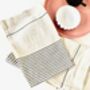 White Striped Cotton Tea Towel, thumbnail 5 of 7
