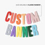 Custom Pastel Rainbow Party Banner 16cm, thumbnail 4 of 4