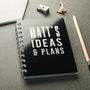 Personalised Metal Ideas And Plans Pocket Notebook, thumbnail 1 of 4