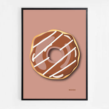 Chocolate Doughnut Print, 3 of 5