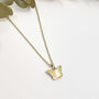 9ct Yellow Gold Butterfly Necklace, thumbnail 2 of 12