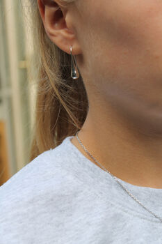 Silver Raindrop Earrings, 3 of 7