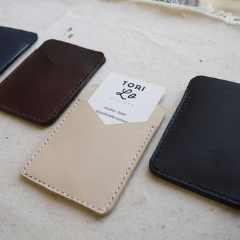Customised Leather Card Wallet, 8 of 12