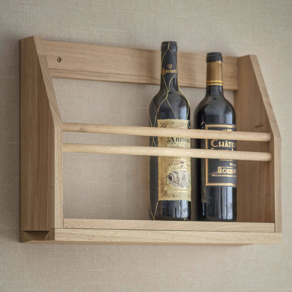 Oak Wine Glass Shelf By all things Brighton beautiful