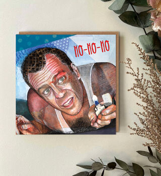 Die Hard Christmas Card, Funny Bruce Willis Inspired Card, 2 of 3