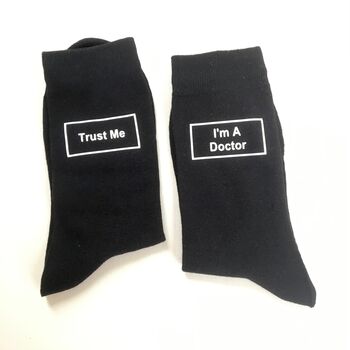'Trust Me I'm A Doctor' Socks, 4 of 5