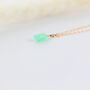 Gold Filled Chrysoprase Drop Necklace, thumbnail 7 of 9