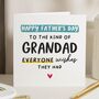Personalised Fathers Day Grandad Card From Grandkids, thumbnail 1 of 7