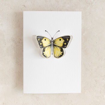 Yellow Watercolour Butterfly Pop Out Card, 3 of 3