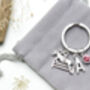 Personalised Horse Riding, Show Jumping Keyring Equestrian Gift, thumbnail 4 of 8