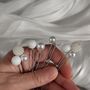 Set Of Five Pearl Bridal Hair Pins, thumbnail 8 of 11