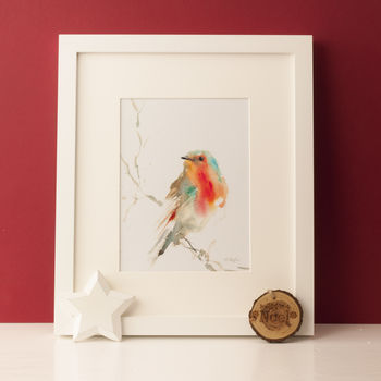 Red Robin Bird Print, 2 of 2