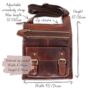 Leather Cross Body Pocket Messenger Bag, thumbnail 6 of 6