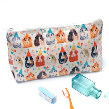 Party Guinea Pig Oil Cloth Wash Bags, 3 of 3