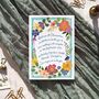 Whimsical Garden Flowers Evening Wedding Invitations, thumbnail 3 of 8