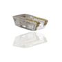 Handmade Frosted Glass Cigar Ashtray With Gold Pattern, thumbnail 6 of 8