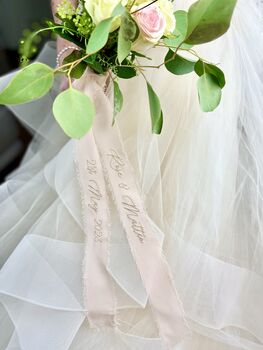Silk Wedding Bouquet Ribbon, 4 of 8