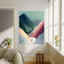 Cycling Mountain Set Of Two Landscape Art Prints, thumbnail 4 of 6