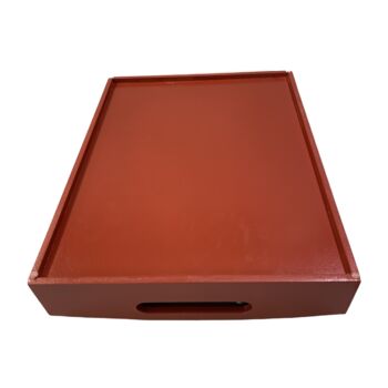 Wooden Tray Red Crane Tea Tray/ Serving Tray, 4 of 4