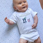 Personalised First Father's Day Baby Grow, thumbnail 2 of 8