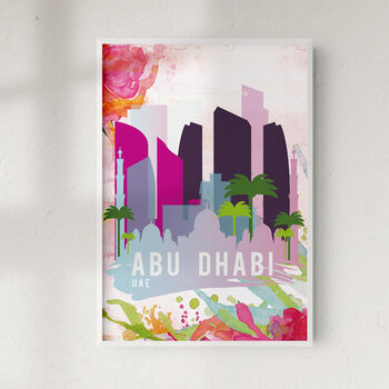 Abu Dhabi, United Arab Emirates, Skyline Art Print, 5 of 5