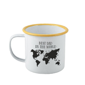 Personalised Best In The World Enamel Mug, 6 of 7
