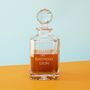 Personalised Crystal Square Decanter Your Own Message, thumbnail 1 of 3