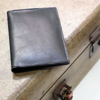 Vintage Personalised Initials Leather Passport Cover, 5 of 10