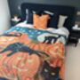Halloween Black Cat And Pumpkin Blanket, thumbnail 2 of 8