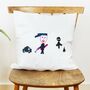 Wedding Day Cushion With A Child's Drawing, thumbnail 5 of 7