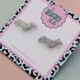 Sausage Dog Glitter Resin Studs, thumbnail 10 of 12
