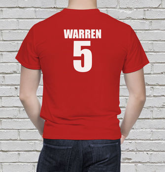 Personalised England Football Supporters Mens Tees, 4 of 4