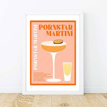 Martini Cocktail Print Set, 8 of 8