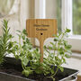 Wooden Plant Marker | Home Grown Goodness | Inspirational Garden Accessory | Plant Sign | Home Decor | Gift For Gardener, thumbnail 1 of 2