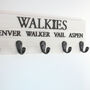 Personalied Walkies Dog Hook With Raised Black Wording, thumbnail 4 of 7