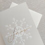 'Let It Snow' White And Gold Foil, thumbnail 3 of 4