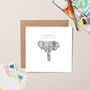 Elephants Tying The Knot Card, thumbnail 1 of 2