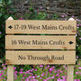 Multi Tier Wide Plank Oak Sign Post, Up To Four Tiers, thumbnail 6 of 10